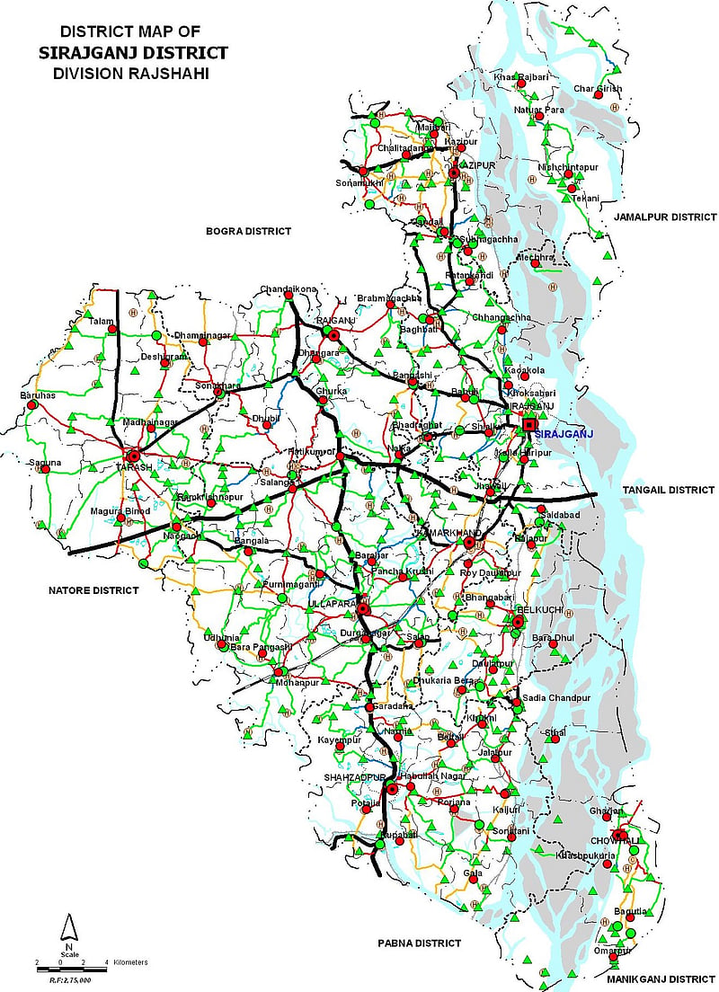 সিরাজগঞ্জে ৫ উপজেলায় মানুষ পানিবন্দ