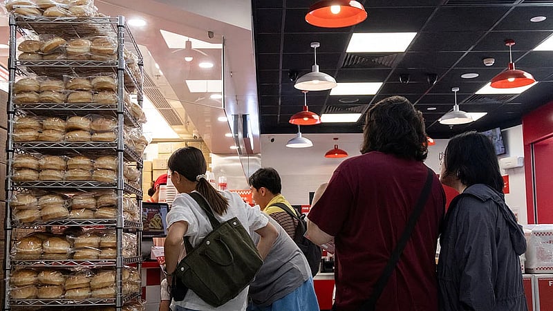 From coffee to hotpot, brands race to grab a bite of China's growing burger market