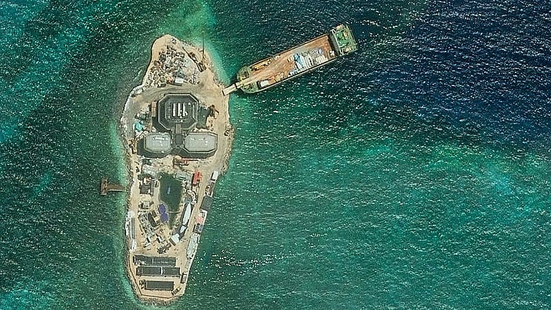 New installations emerge on islet as China accelerates South China Sea build-up