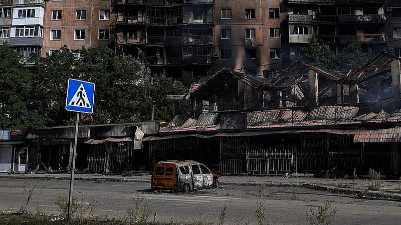Another Ukrainian town lies in ruins as Russians creep closer