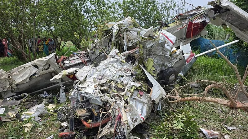 Two pilots killed as training aircraft crashes near Ganges in India's Kanpur