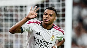 Mbappe hat-trick powers Real Madrid past Real Sociedad on Mourinho's Bernabeu return