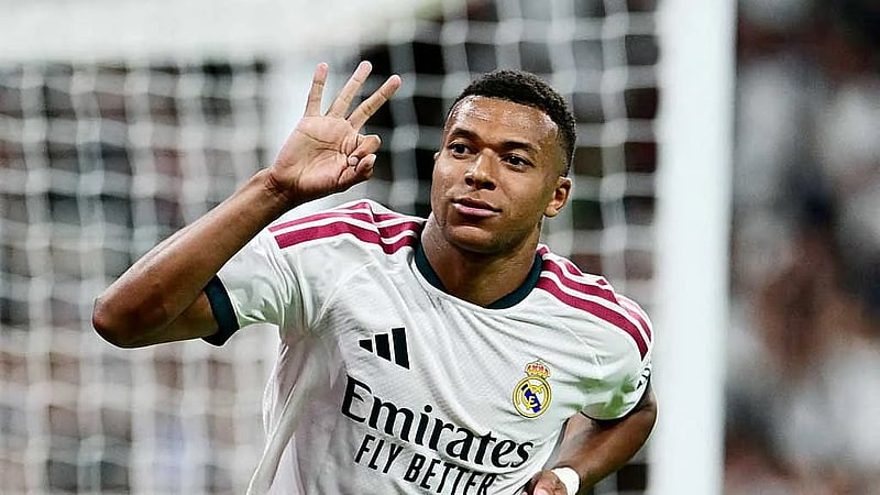 Mbappe hat-trick powers Real Madrid past Real Sociedad on Mourinho's Bernabeu return