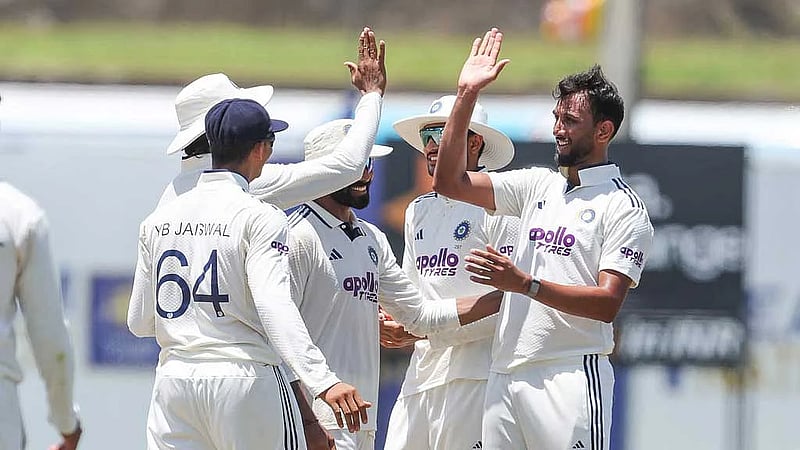 Suthar's spin masterclass helps India beat Sri Lanka, and rain, in Galle