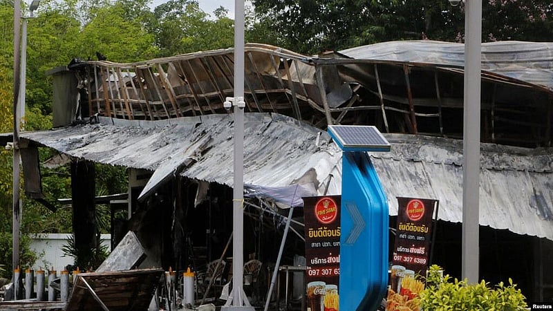 Arson and bomb attacks hit Thailand's deep south, authorities say