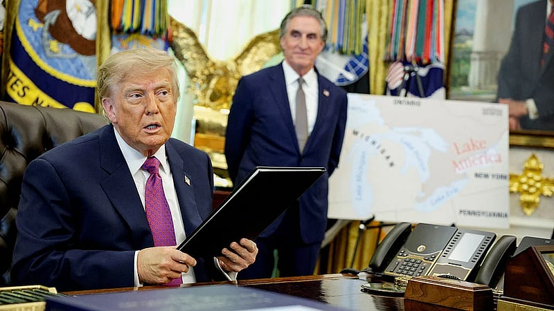 Trump renames Lake Ontario as 'Lake America' amid Canada trade war