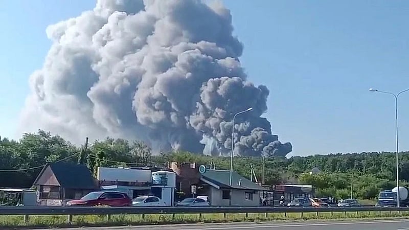 Ukrainian drones kill eight in Russia and strike Wildberries warehouse, governors say