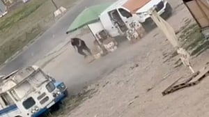 Ukraine accuses Russia of war crime after video shows drone attacking market vendor