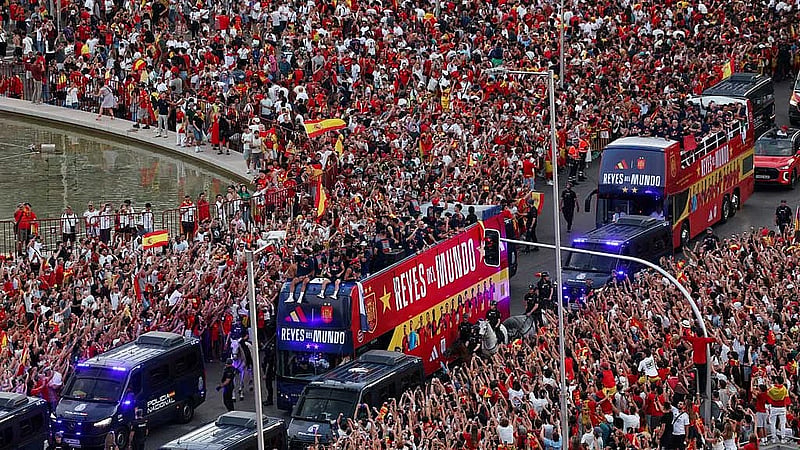 Nearly 2mn celebrate Spain's 'Kings of the World' win in exhilarated Madrid