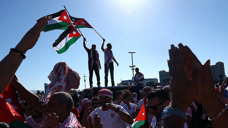 Road-tripping Jordan fans hail World Cup debut