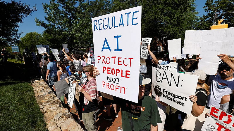 Trump says 'very negative forces' raising exaggerated concerns over AI