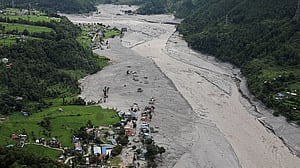 In flood-ravaged Nepal valley nothing is left standing
