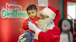 Children celebrate Christmas at 5-star hotel