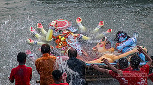 Farewell to Goddess Durga