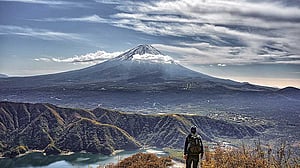 Japan's Mount Fuji sees snow for first time this winter, 21 days later than usual
