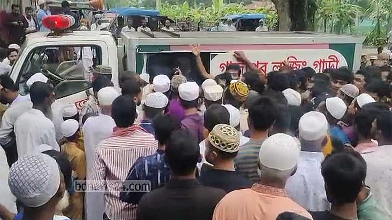 Slain journalist Tuhin buried in Mymensingh