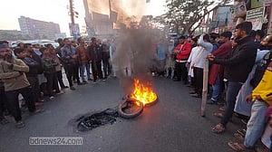 Protesters block road in Jhalakathi over Osman Hadi shooting
