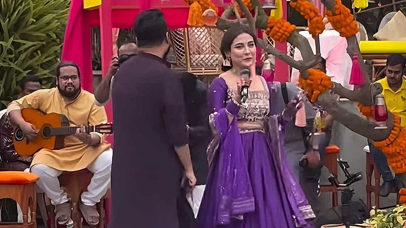 Leaked photos from Mehazabein and Rajeev's 'Gaye Holud' ceremony surface online