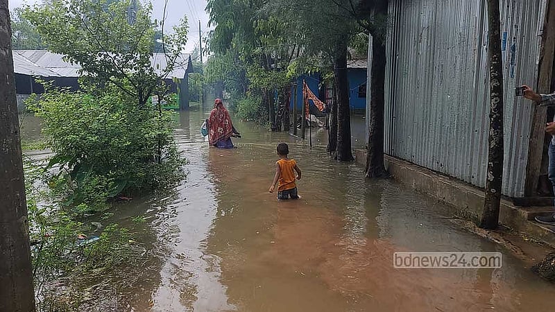 Flooded in their homes, 200 families stranded in Lakshmipur