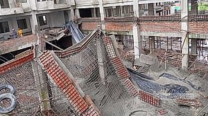 Roof of student hall collapses at Nazrul University, injures 10 workers