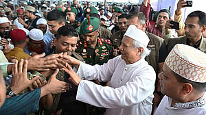 National Eidgah welcomes first govt leader in 17 years as Yunus joins Eid prayers