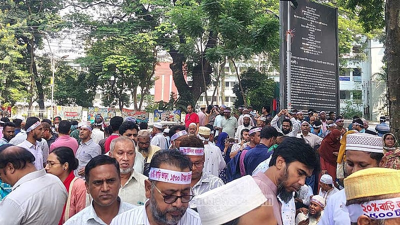 MPO teachers announce March to Jamuna from Shahbagh Thursday over nationalisation