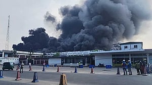 Flight operations suspended temporarily at Dhaka airport as fire breaks out