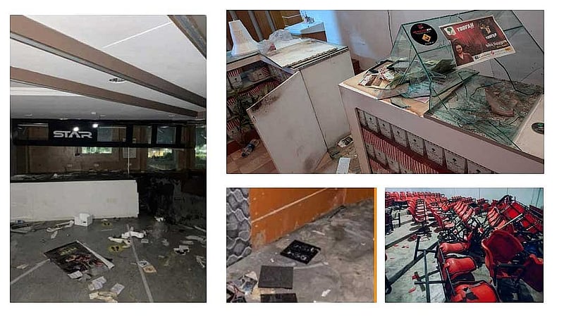 When will the lights come back on at five cineplexes damaged in July Uprising?