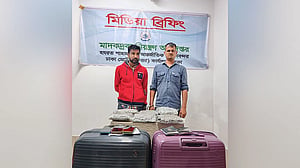 Two Indians detained with kush concealed inside travel trolleys