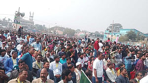 BNP chief Tarique Rahman joins Nilphamari election rally after Thakurgaon stop