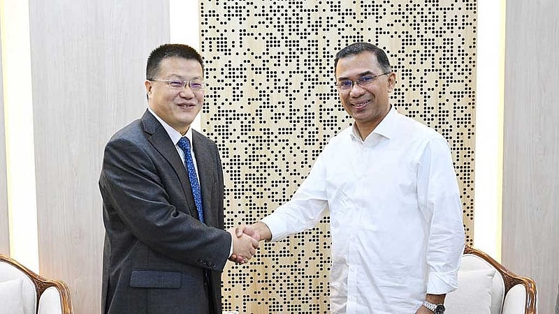 Chinese envoy Yao Wen meets PM Tarique Rahman