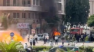 Blasts rock Syria’s Damascus during French President Macron’s visit