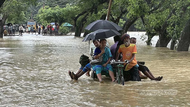 Sajek road stays underwater as stranded tourists await return