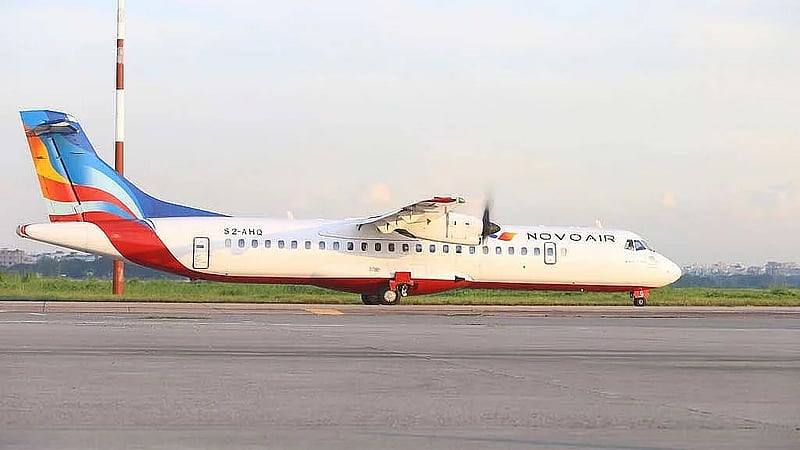 Novoair jet returns to Dhaka after landing gear malfunction mid-flight