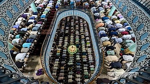 Eid congregation at Baitul Mukarram