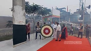 Freedom fighters fume as administration covers Bangabandhu’s inscription in Jashore