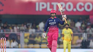 Fifteen year old Sooryavanshi tears apart Chennai with 15 ball fifty in IPL