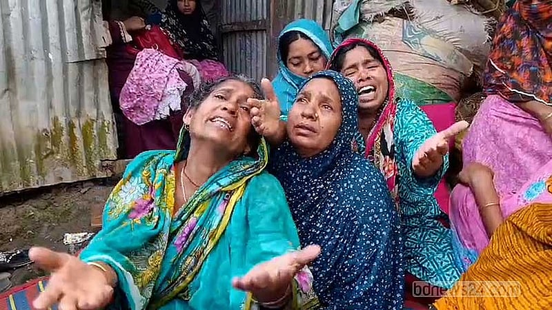 Grief and allegations mount as five from same Gazipur family are buried side by side