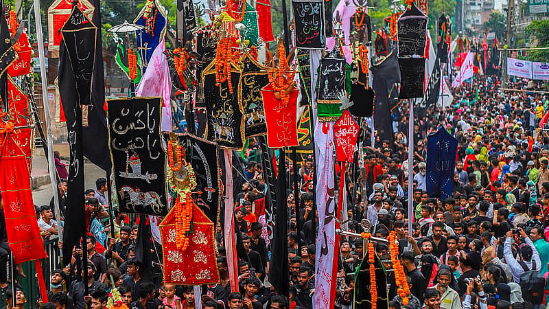 Shia Muslims in Bangladesh observe Ashura with traditional procession