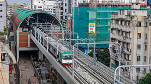Falling metro rail bearing pad kills pedestrian in Dhaka's Farmgate, train service halted