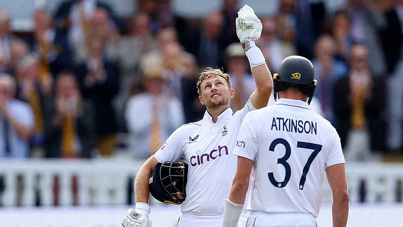 Root's 33rd Test ton drags England to 358-7 against Sri Lanka on day one