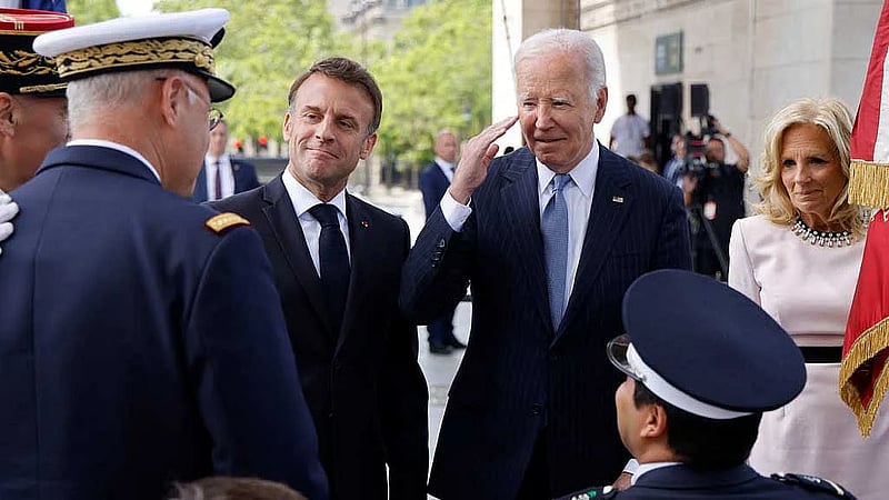 Biden, Macron talk Middle East and Ukraine during ceremonial state visit