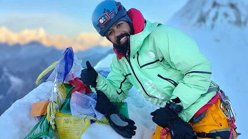 Bangladeshi mountaineer Babar Ali climbs Mount Everest