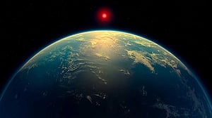 Life 124 light-years away and they are not planning to attack Earth! (How boring)