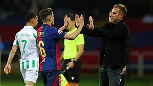Barca's Flick stays grounded ahead of Dortmund test