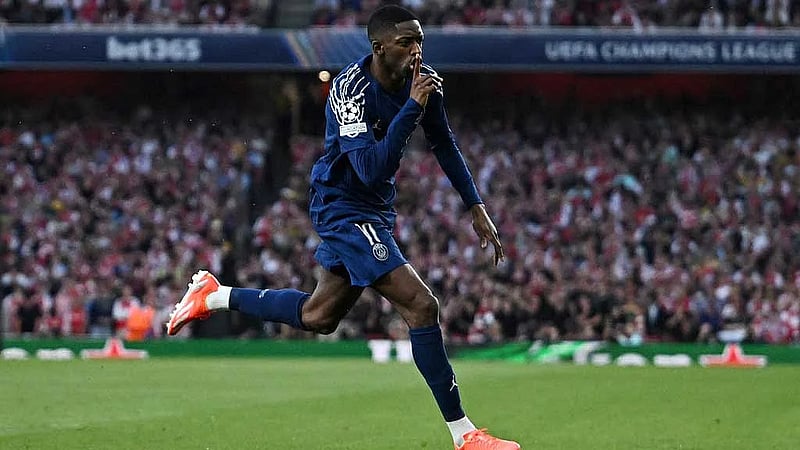 Advantage PSG as Dembele seals narrow win at Arsenal