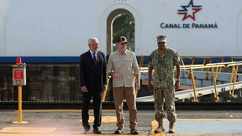 US to 'take back' Panama Canal from Chinese influence, visiting Pentagon chief says