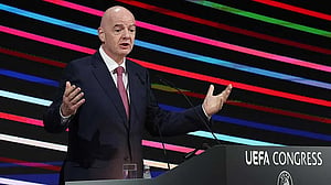 Global football boss Infantino hopeful of Russia return