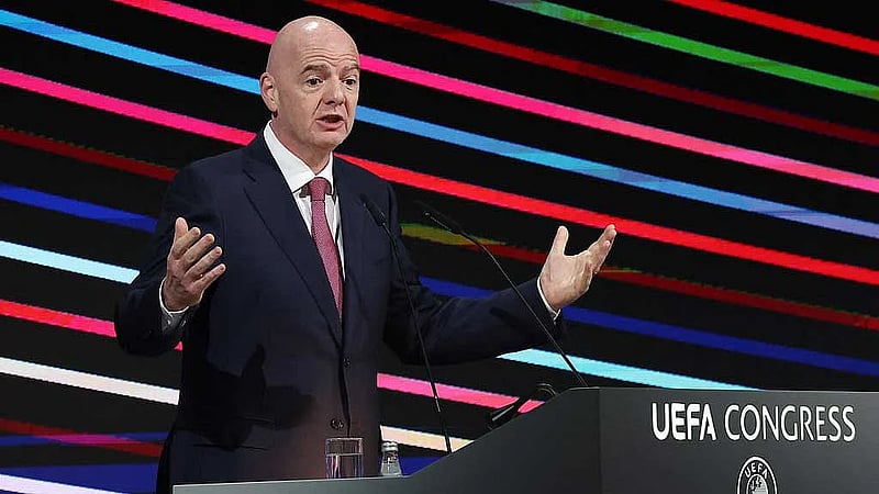Global football boss Infantino hopeful of Russia return