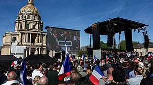 Le Pen evokes spirit of Martin Luther King Jr as supporters rally in Paris